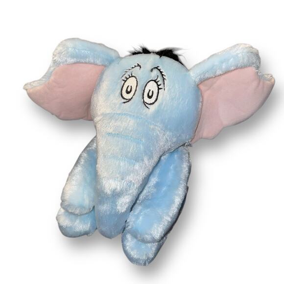 Kohls Cares Plush Elephant Horton Hears Who Blue Stuffed Animal Nursery Gift 11" - Picture 10 of 11